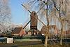 Foto der Bockwindmühle bei Frost